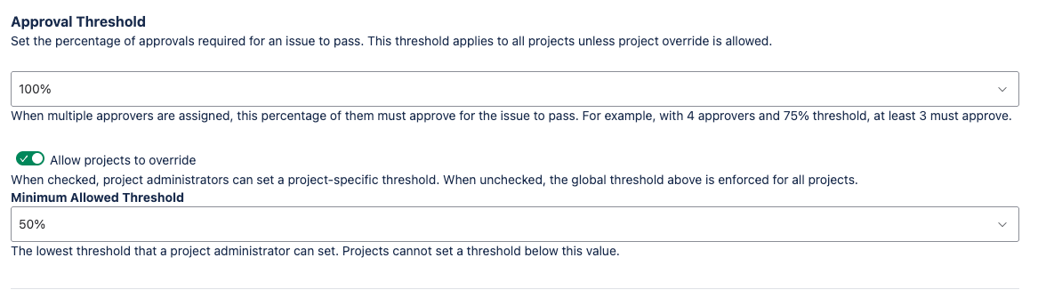 Approval Threshold
